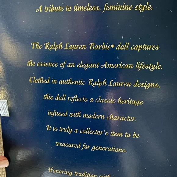 Vintage Ralph Lauren Barbie Doll Circa 1996 - Picture 8 of 14